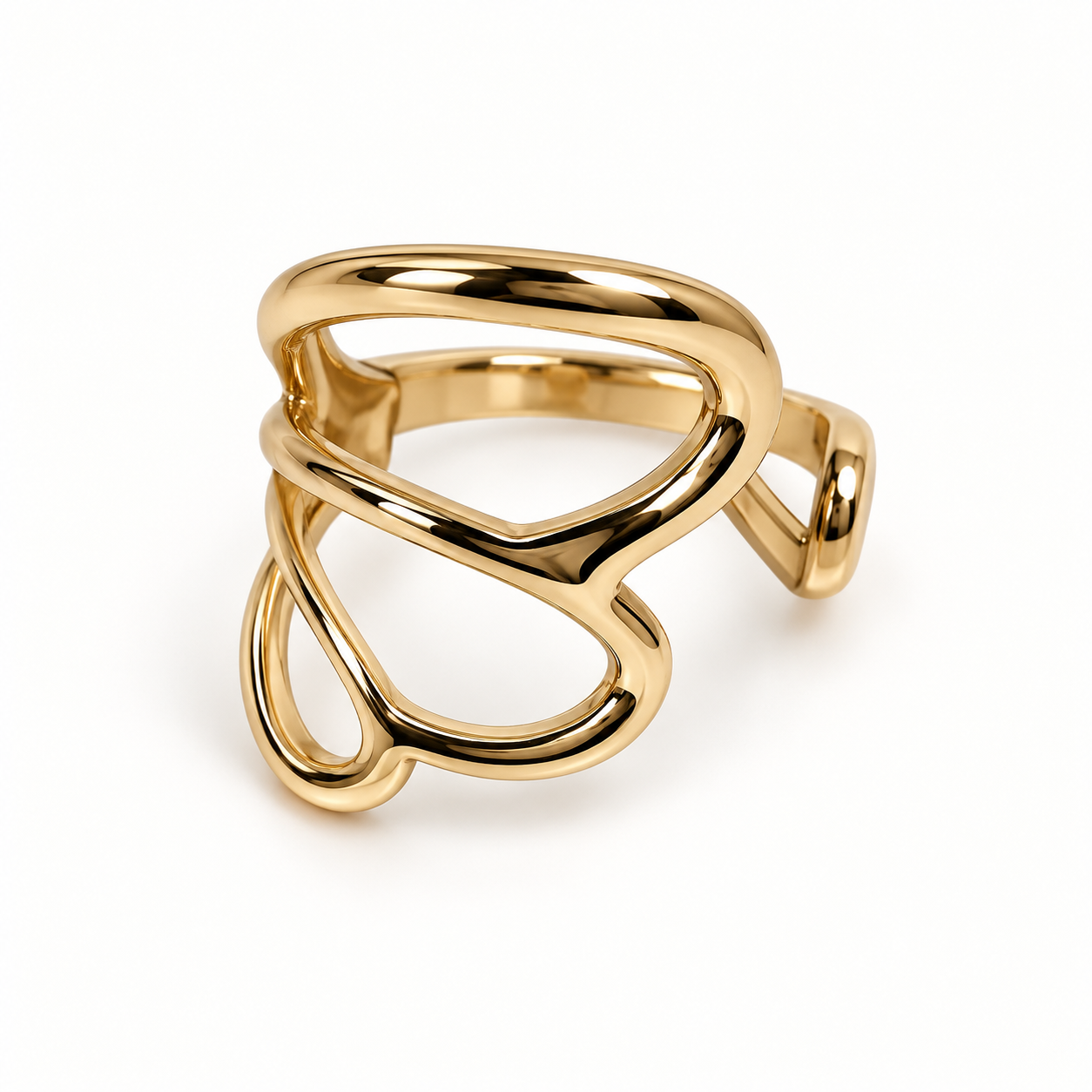 Anillo Entrelazado Dorado