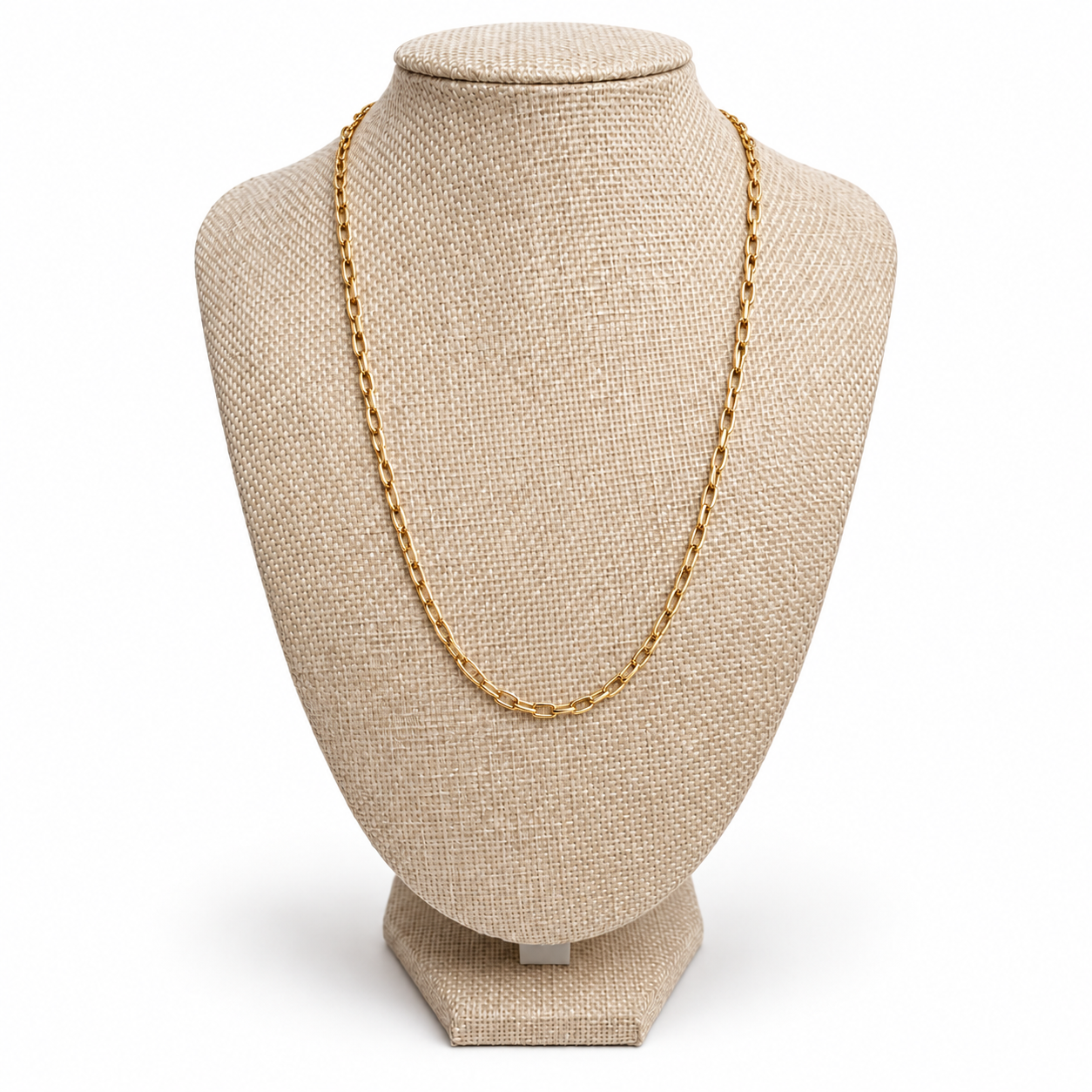 Collar Cadena de Eslabones Dorados
